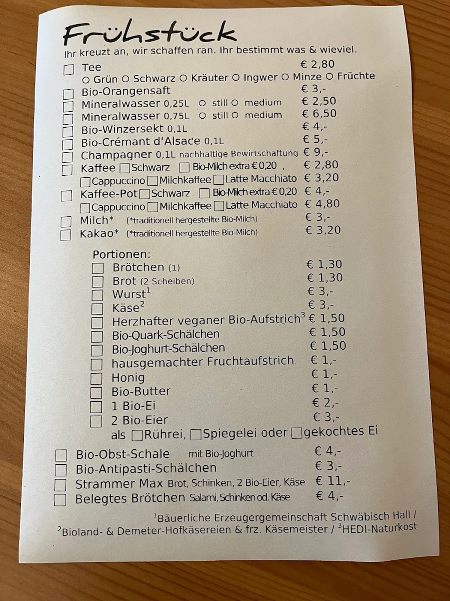 Speisekarte photo 1