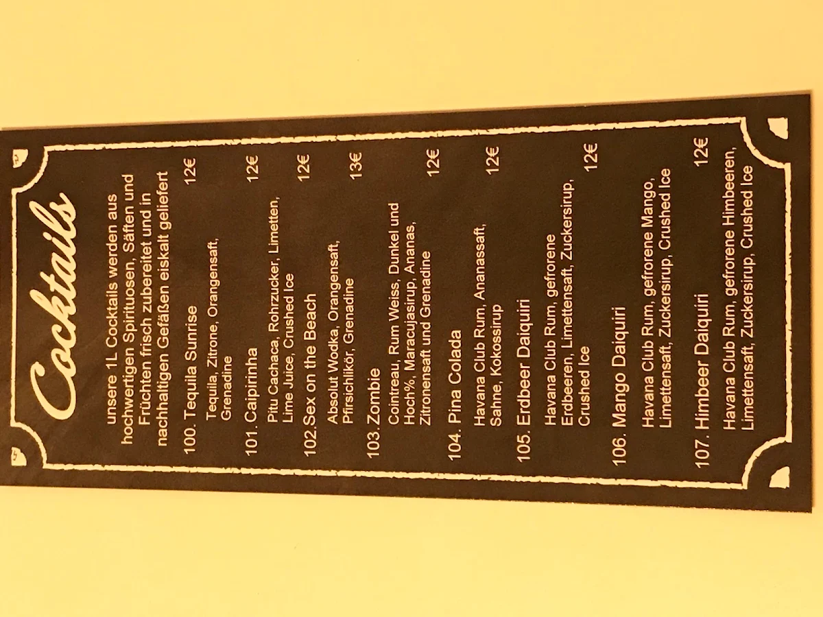 Speisekarte, Various - Restaurant & Cocktailbar - Bergisch Gladbach