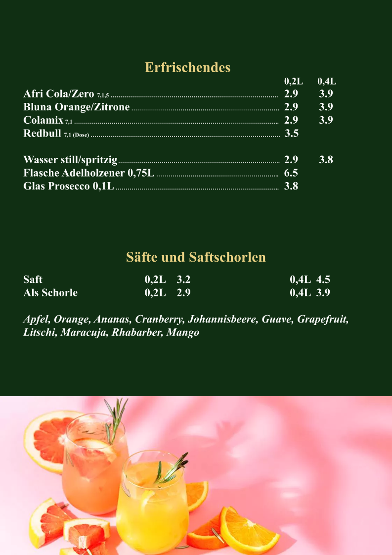 Speisekarte photo 9