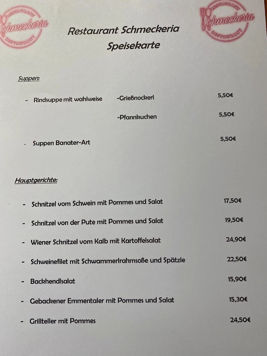 Speisekarte photo 3