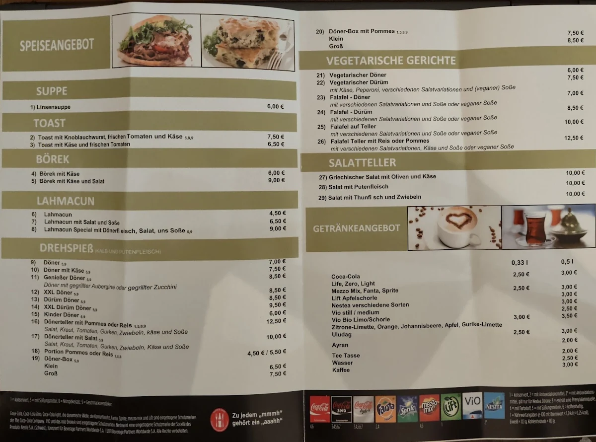 Speisekarte photo 1