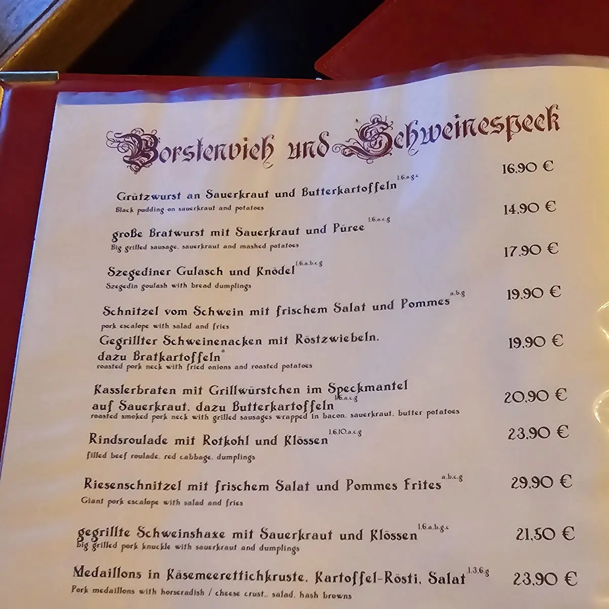 Speisekarte photo 10