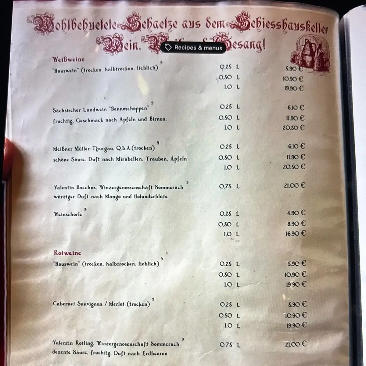 Speisekarte photo 2