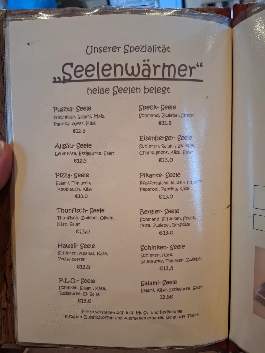Speisekarte photo 1