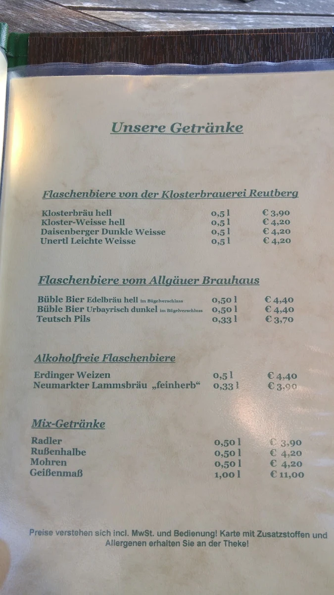 Speisekarte photo 2