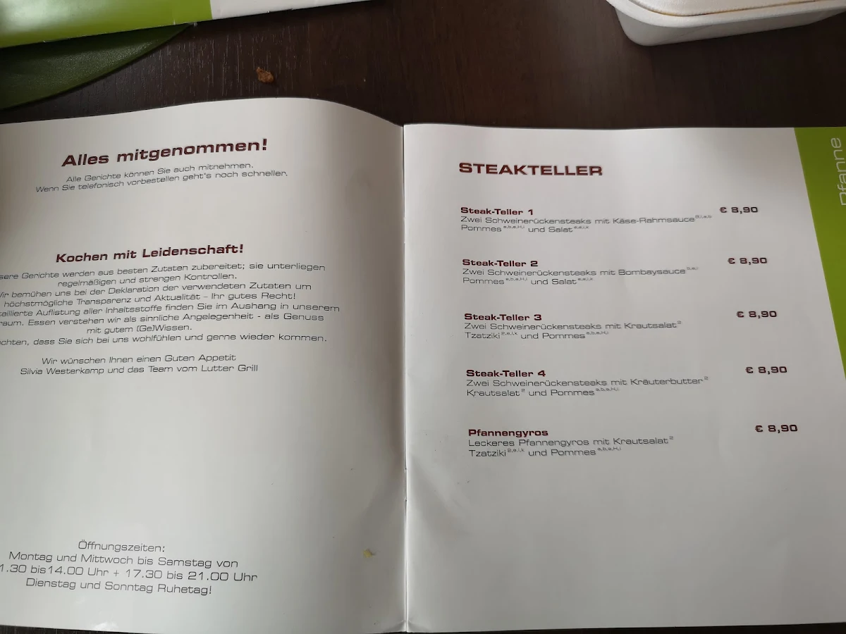 Speisekarte photo 3