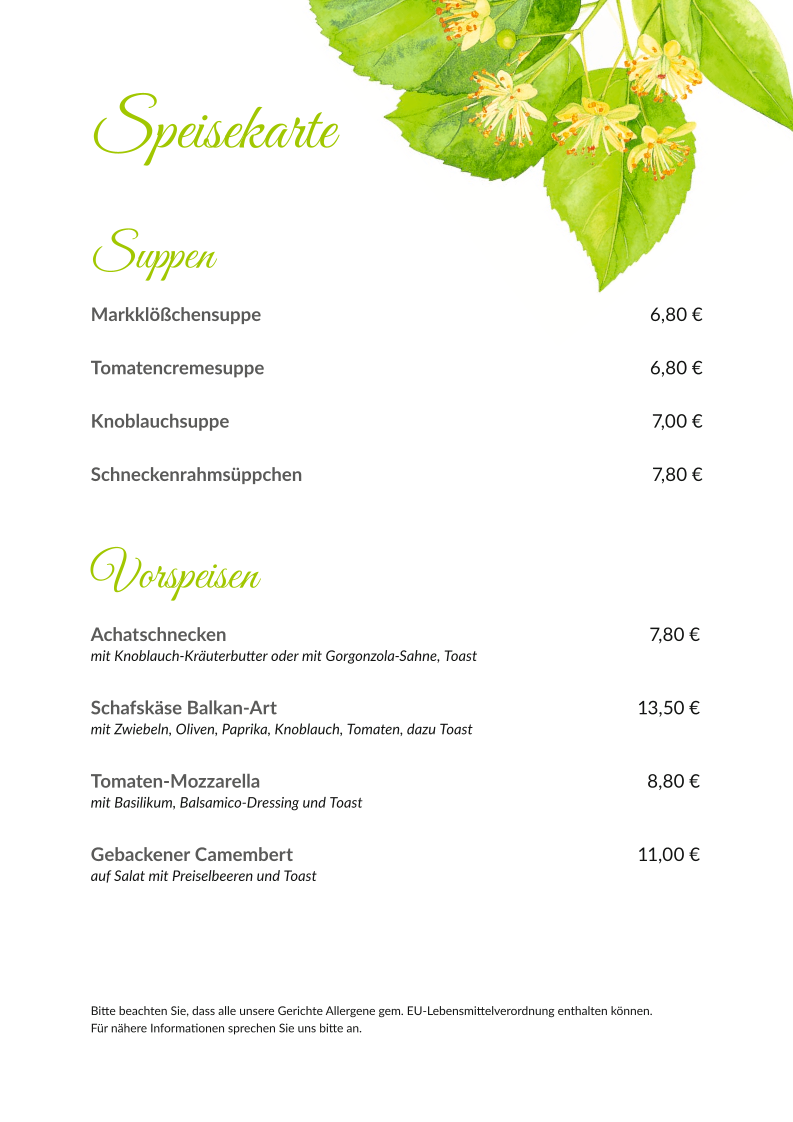 Speisekarte photo 10