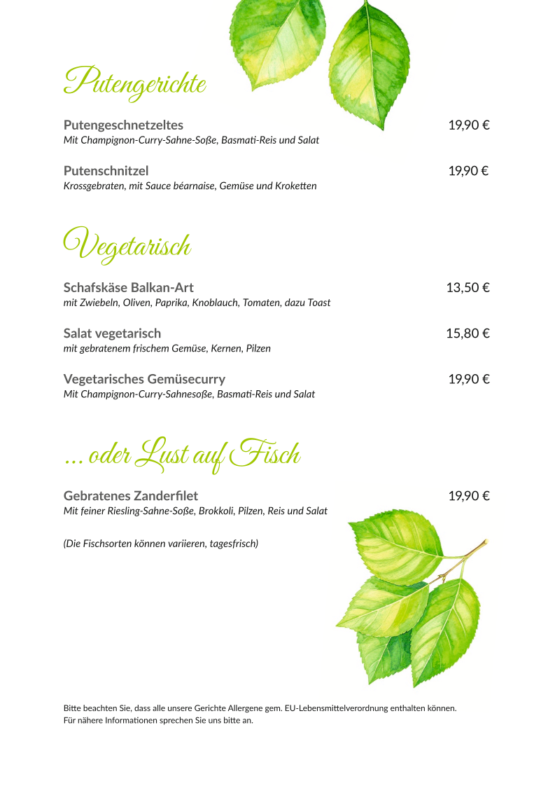 Speisekarte photo 6