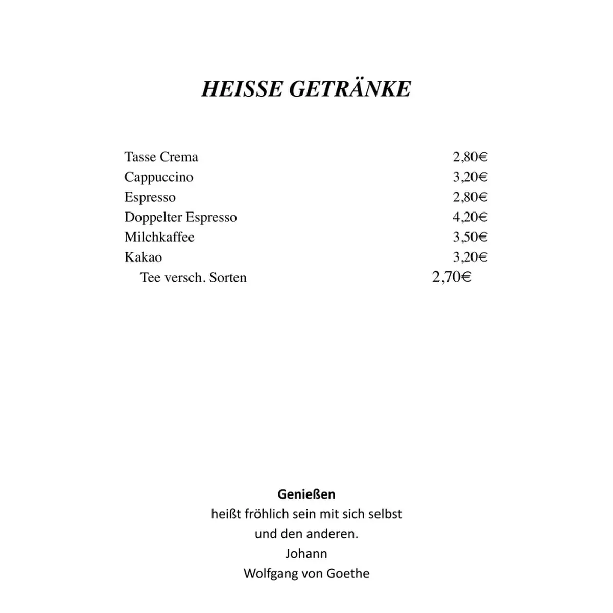 Speisekarte photo 7