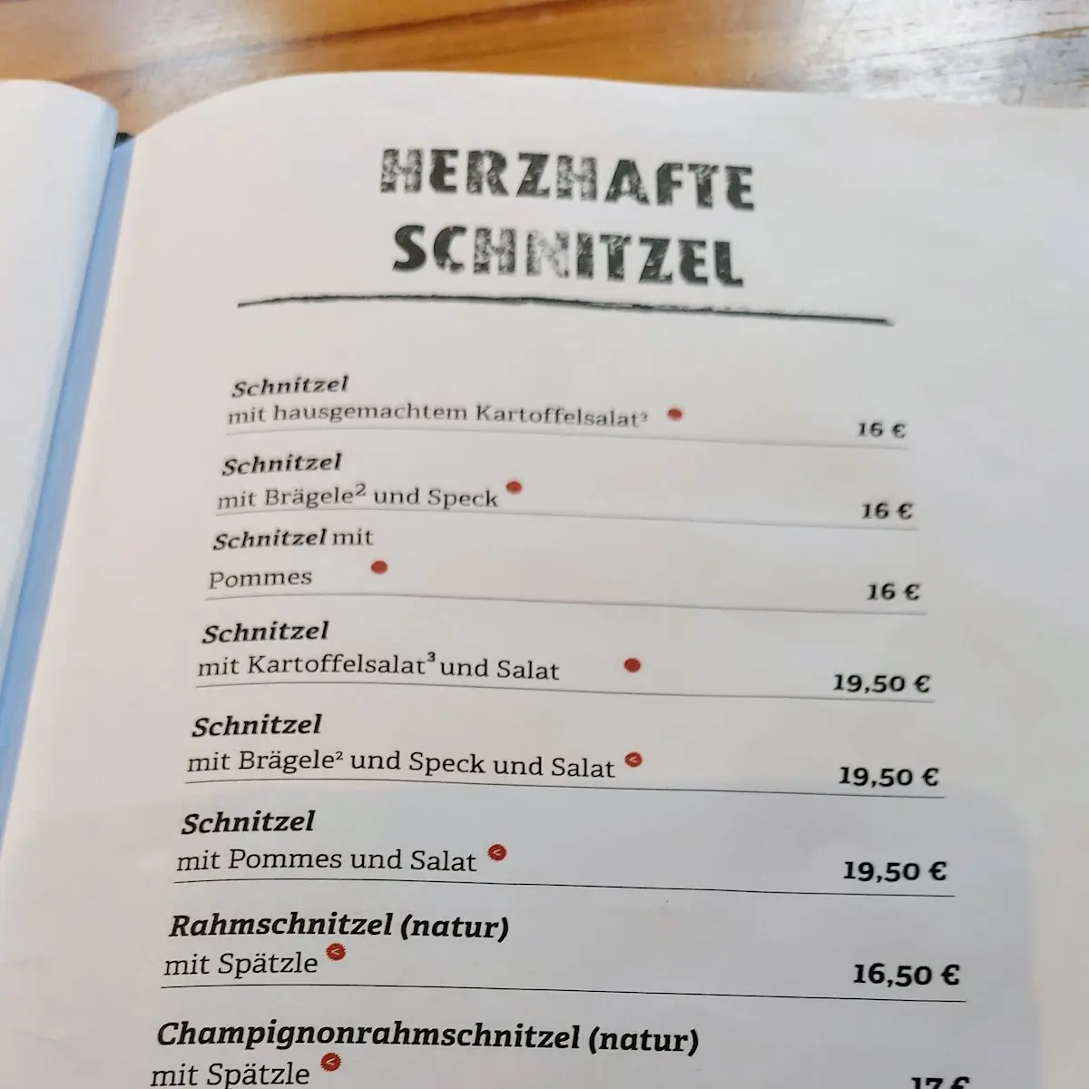Speisekarte photo 3