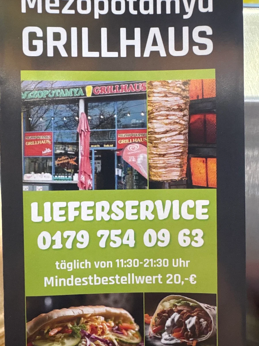 Speisekarte, Mezopotamya Grill Haus 2