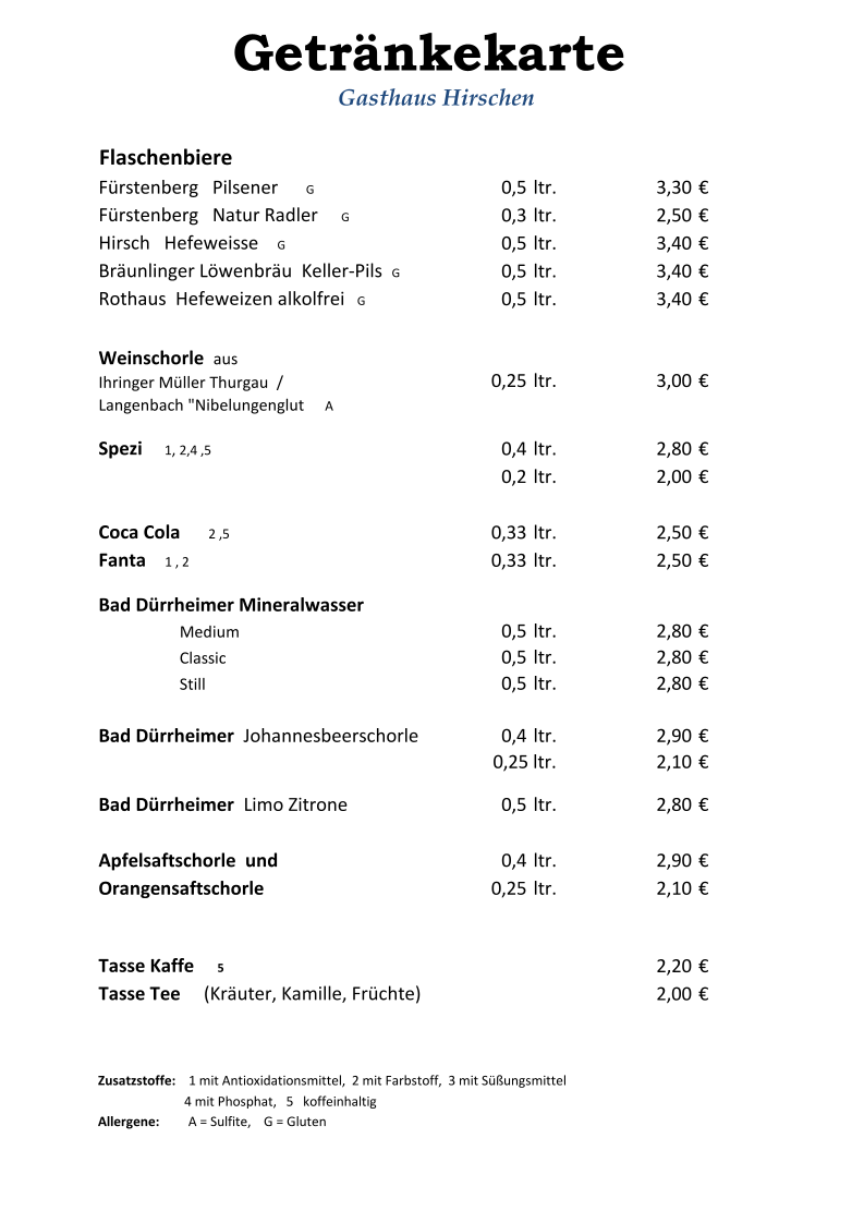 Speisekarte photo 2