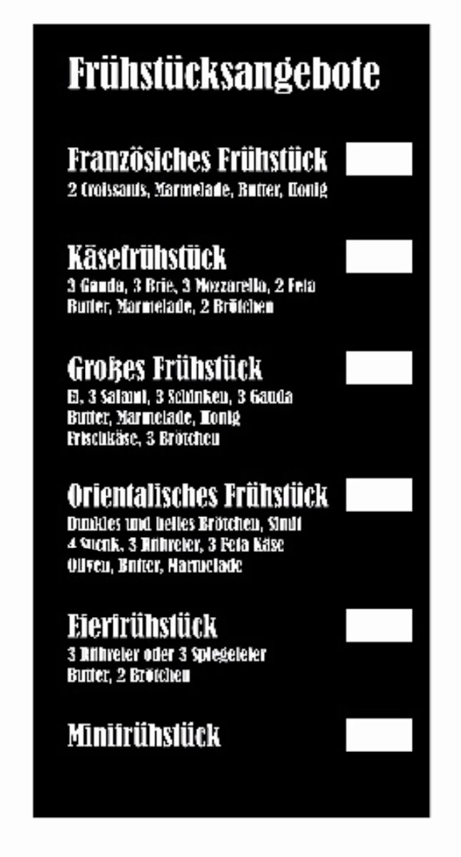 Speisekarte photo 2