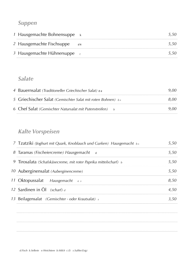 Speisekarte photo 8
