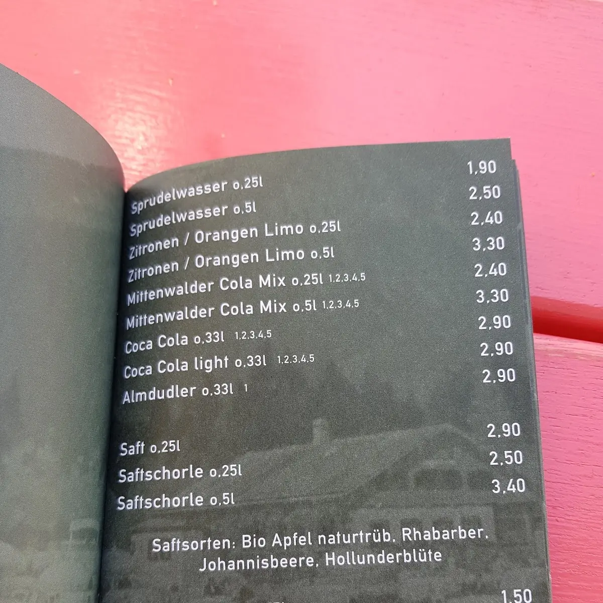 Speisekarte photo 3