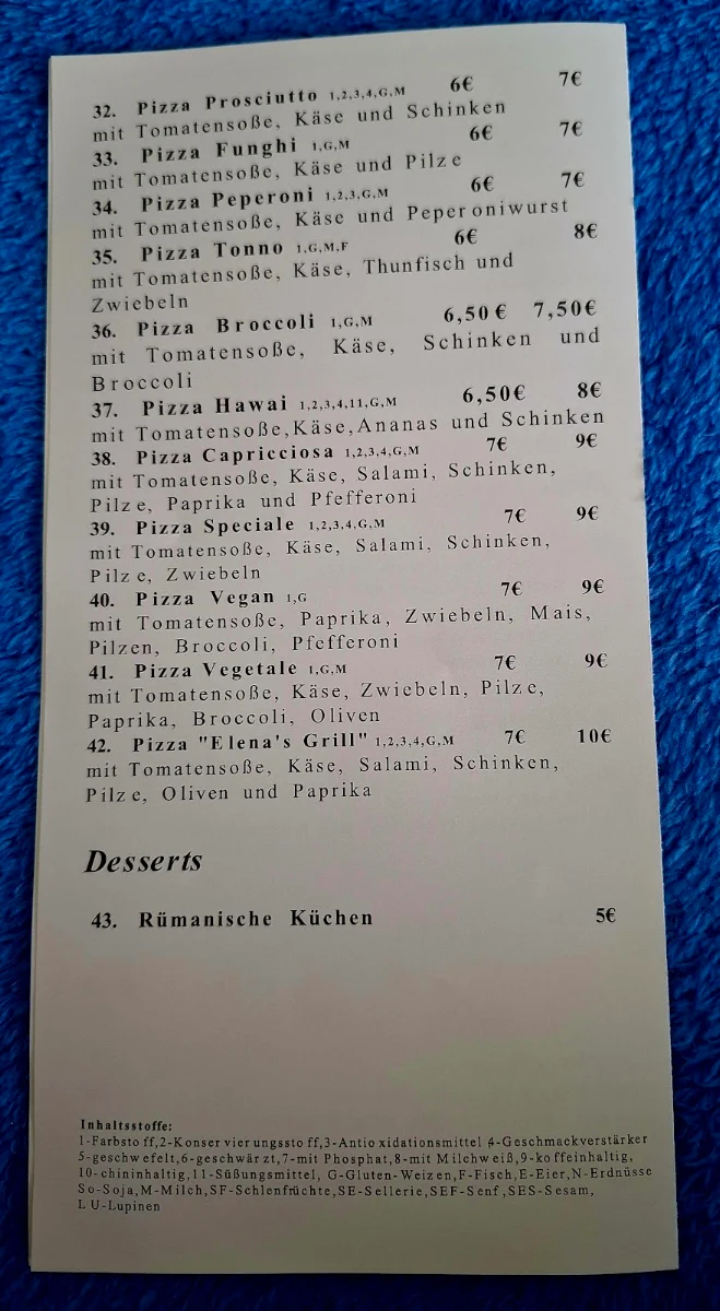 Speisekarte photo 2