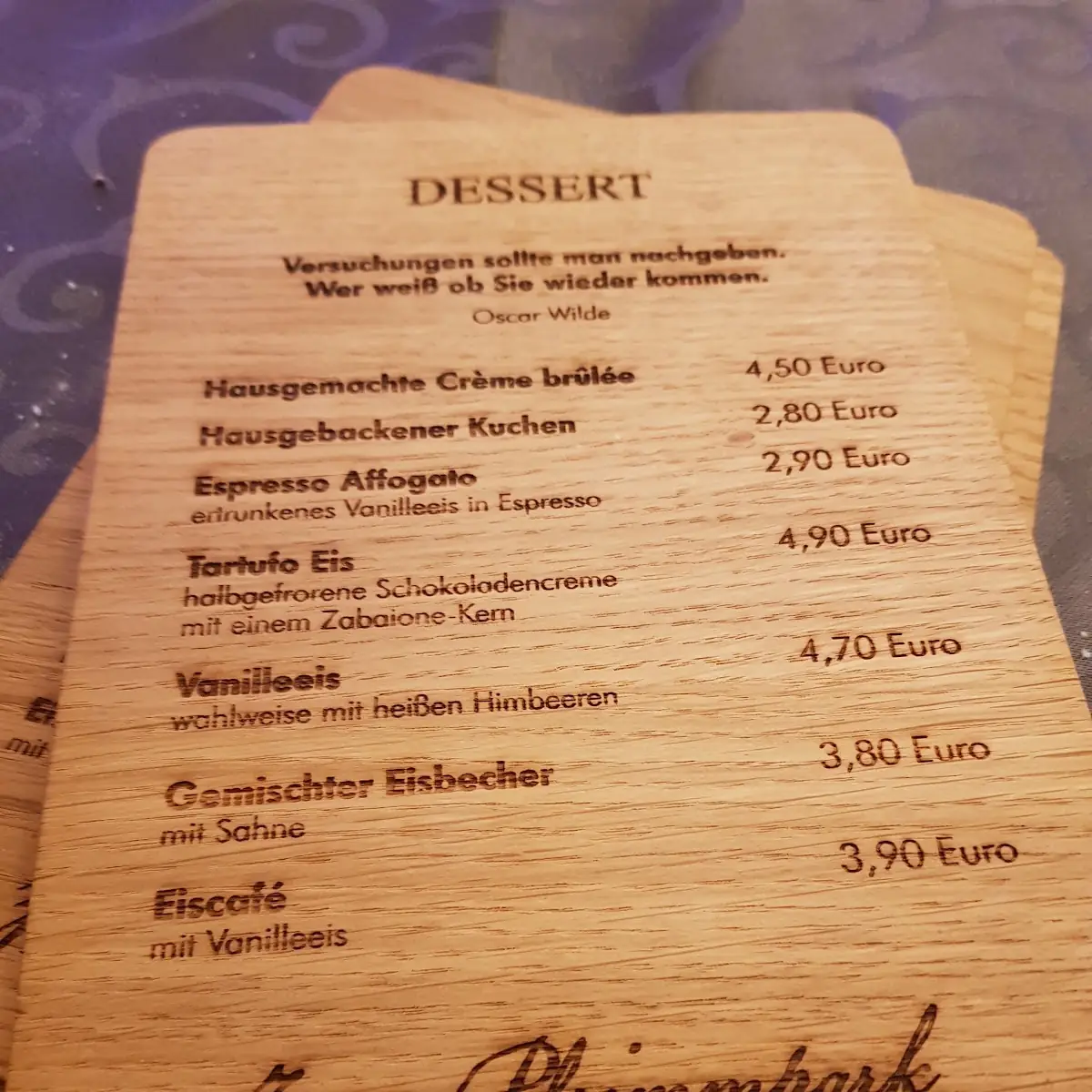 Speisekarte photo 2