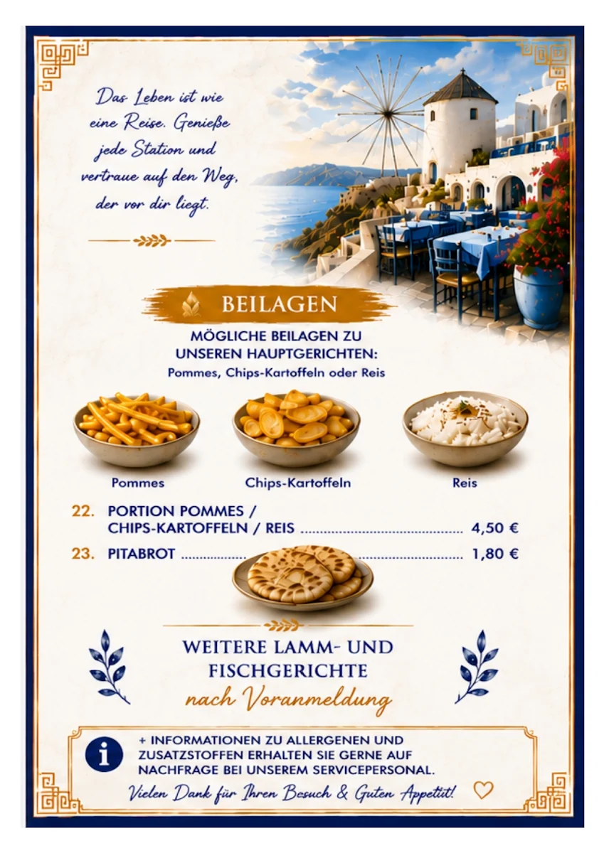 Speisekarte photo 2