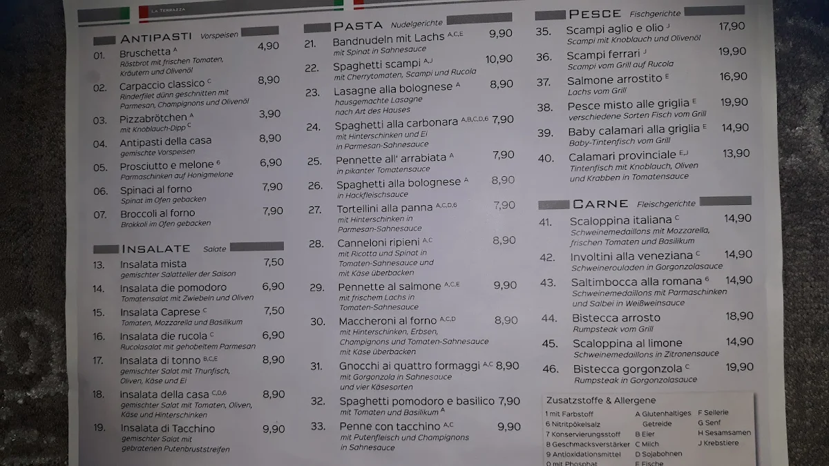 Speisekarte photo 2