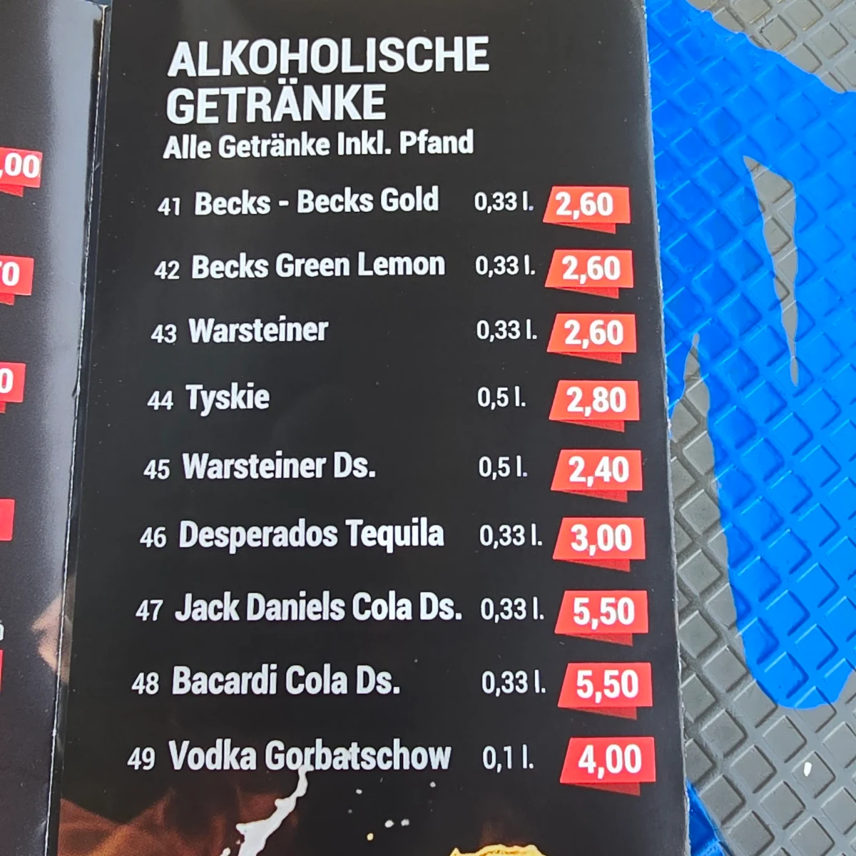 Speisekarte photo 2
