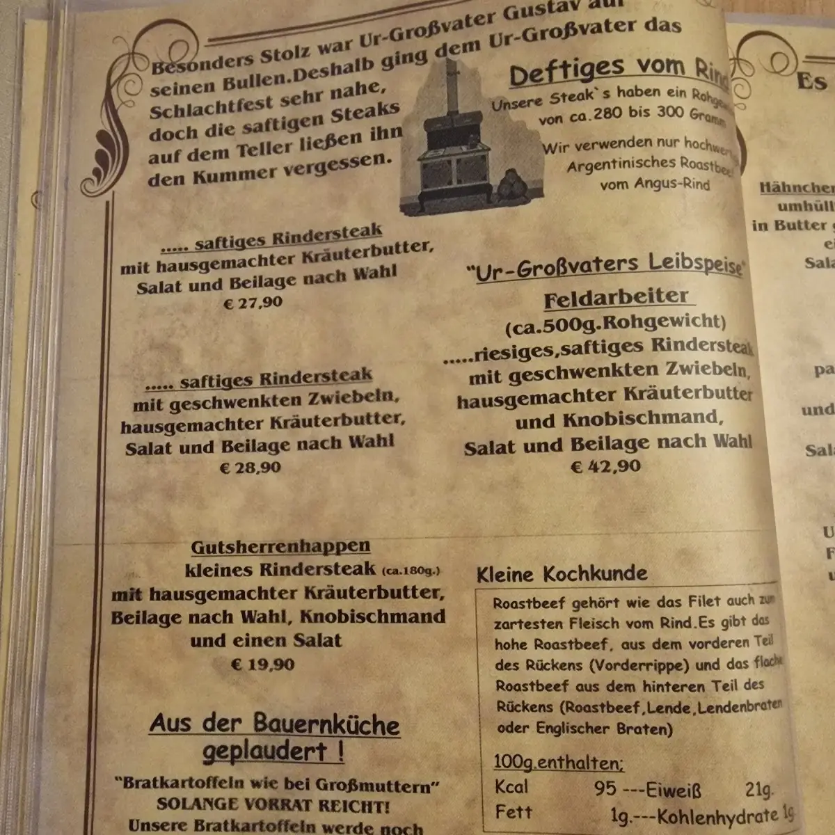 Speisekarte photo 1