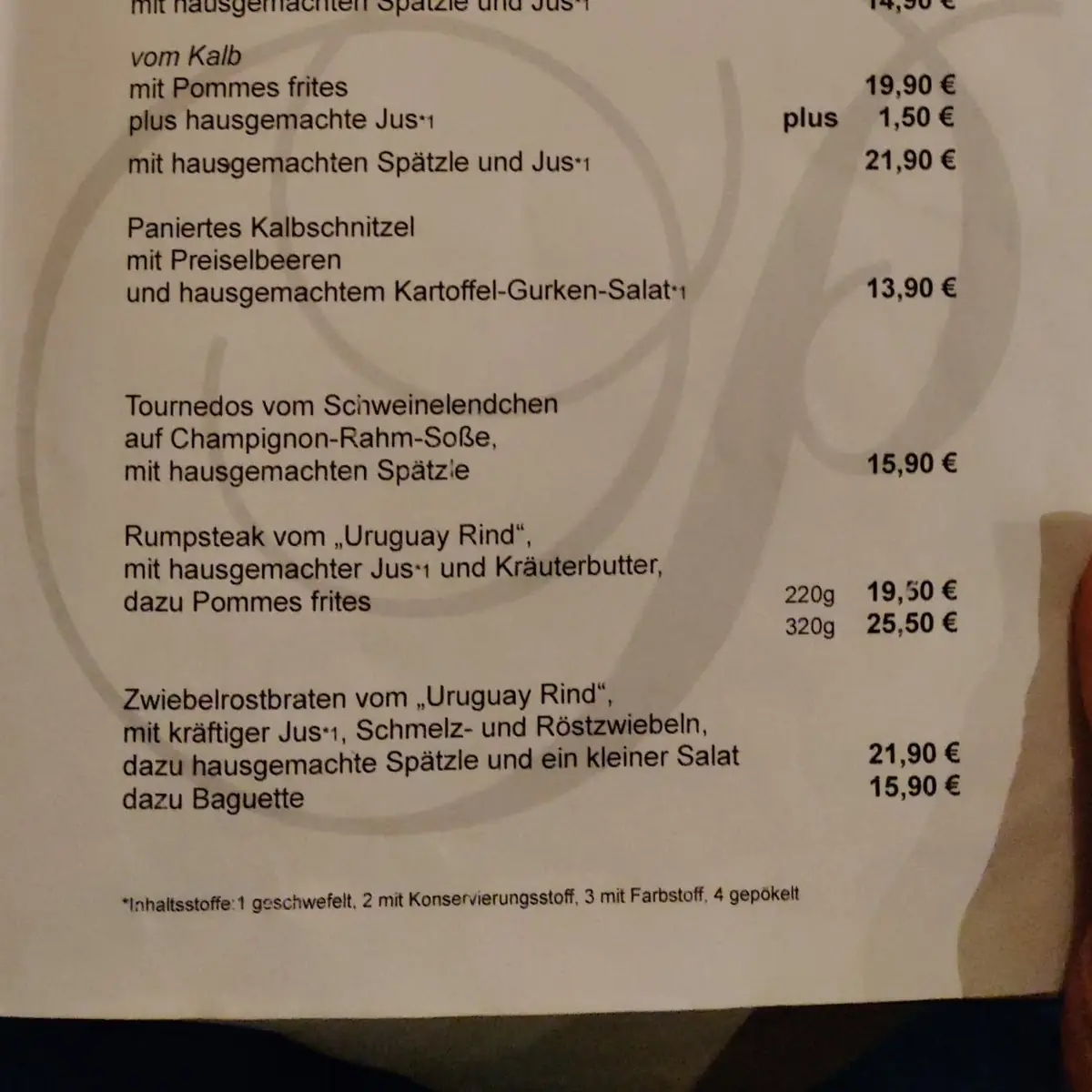 Speisekarte photo 1
