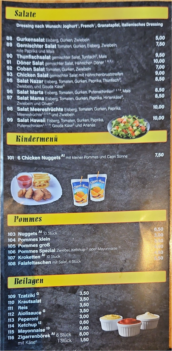 Speisekarte photo 1