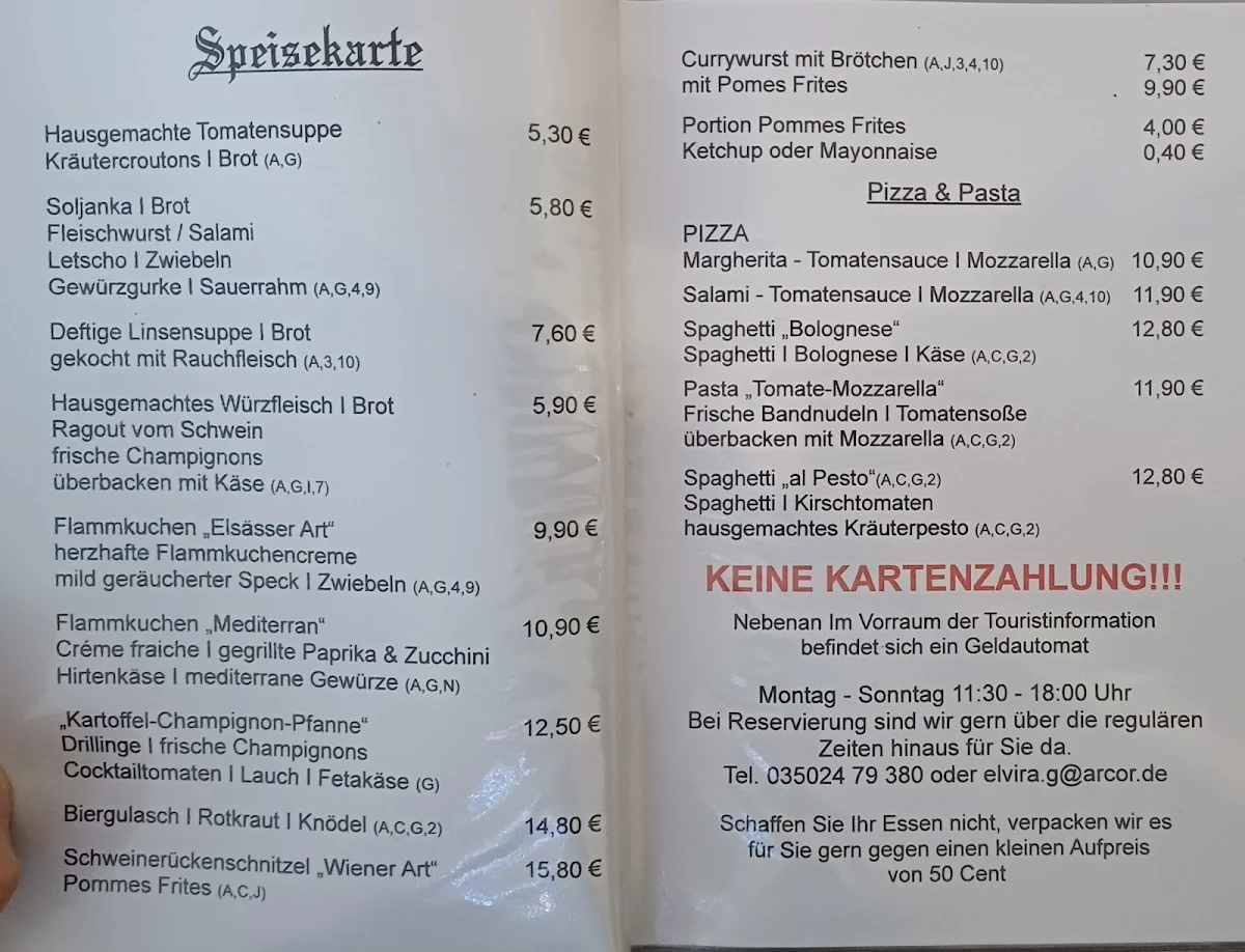 Speisekarte photo 1