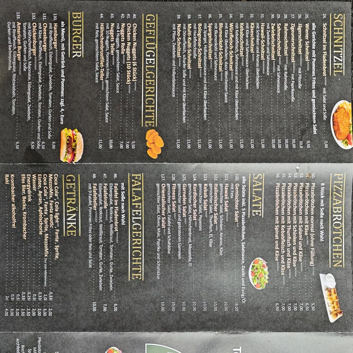 Speisekarte, BEST KEBAB HAUS
