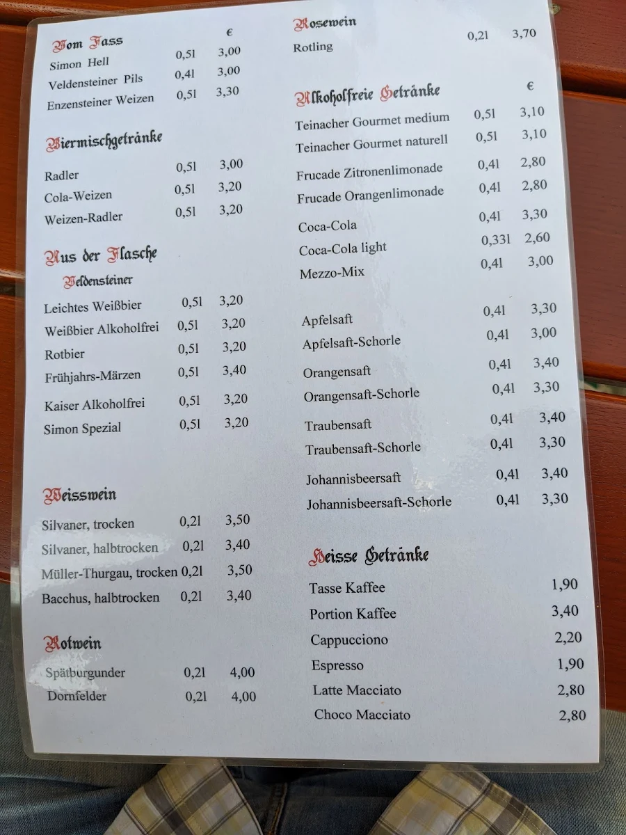 Speisekarte photo 3