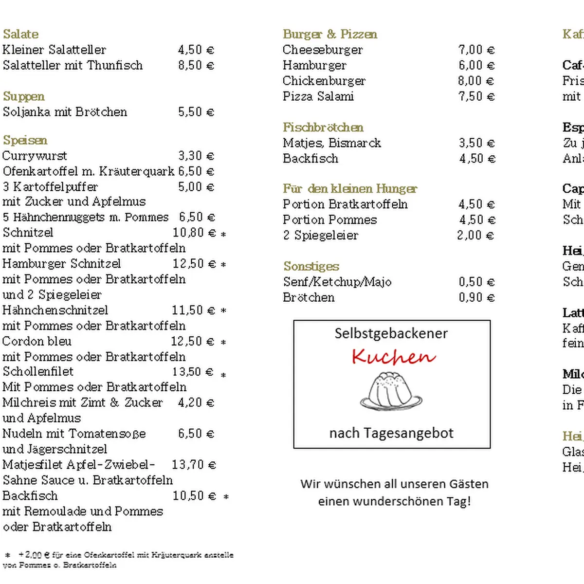 Speisekarte photo 3