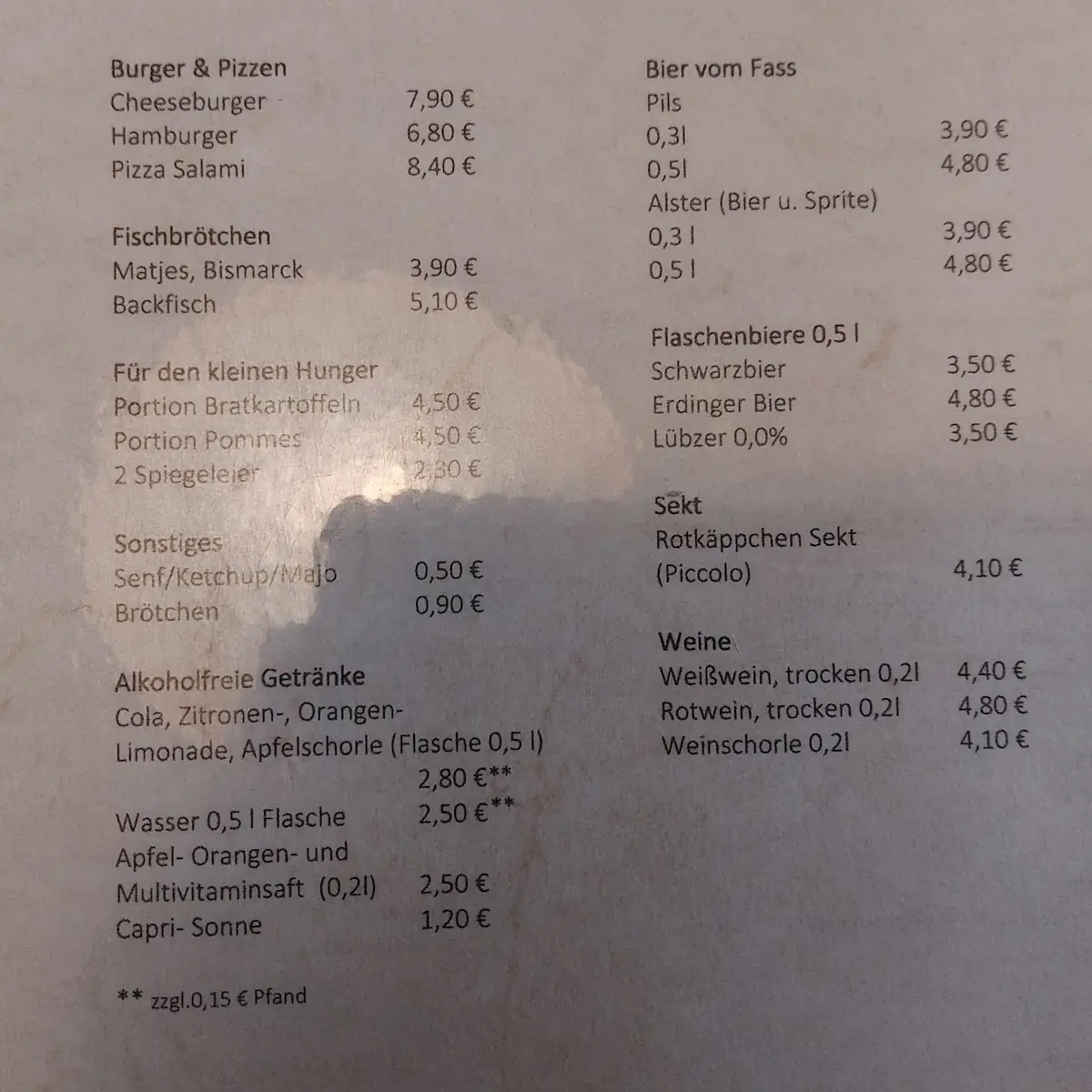 Speisekarte photo 5