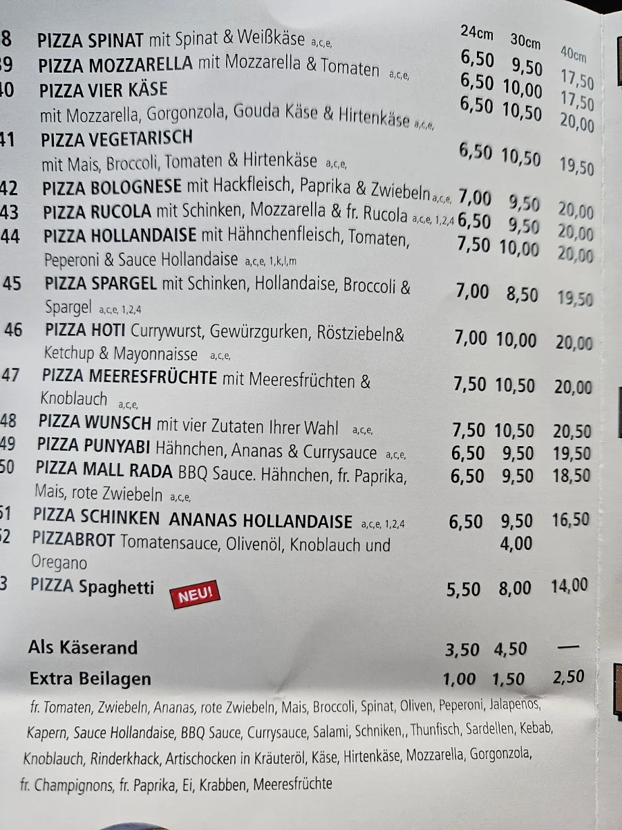 Speisekarte photo 2