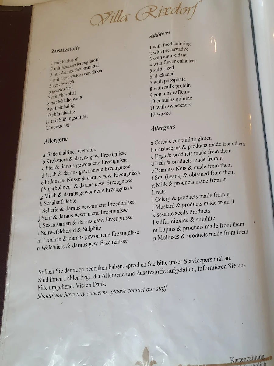 Speisekarte photo 9