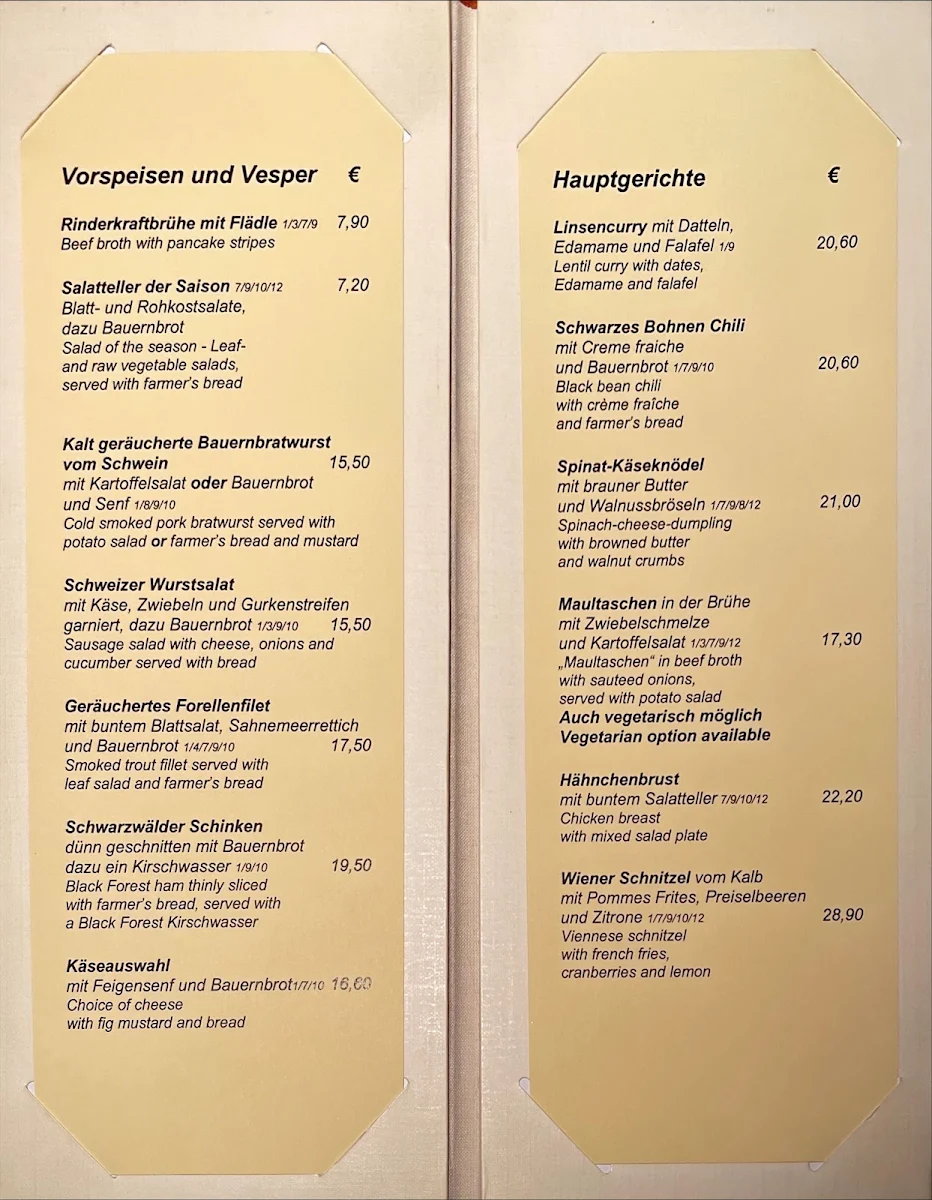 Speisekarte photo 3