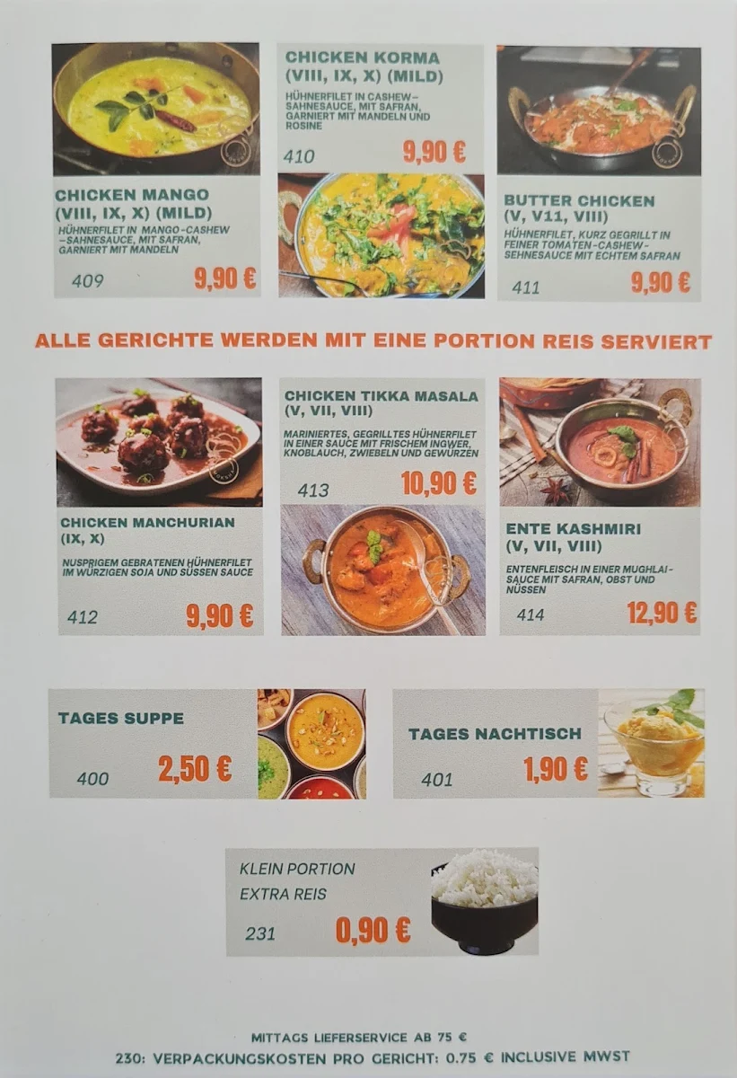 Speisekarte photo 1