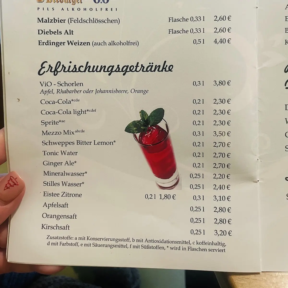 Speisekarte photo 2