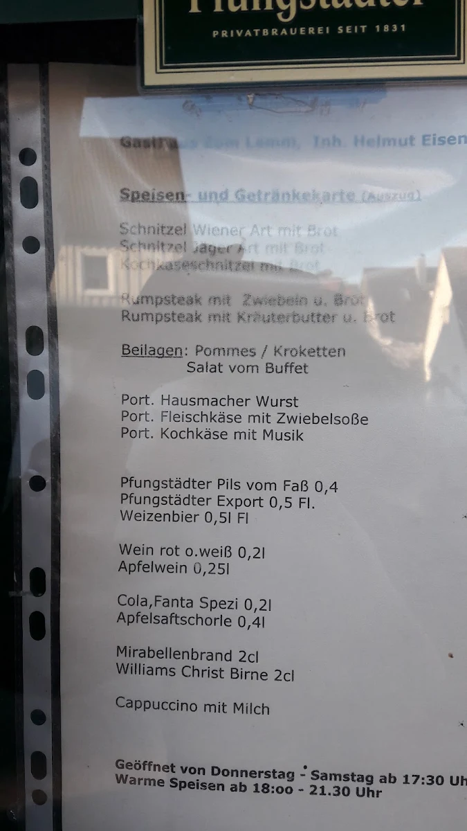 Speisekarte photo 1