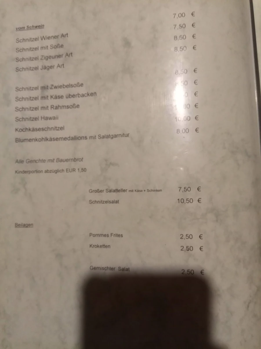Speisekarte photo 2