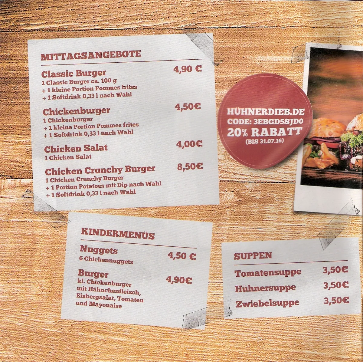 Speisekarte photo 1