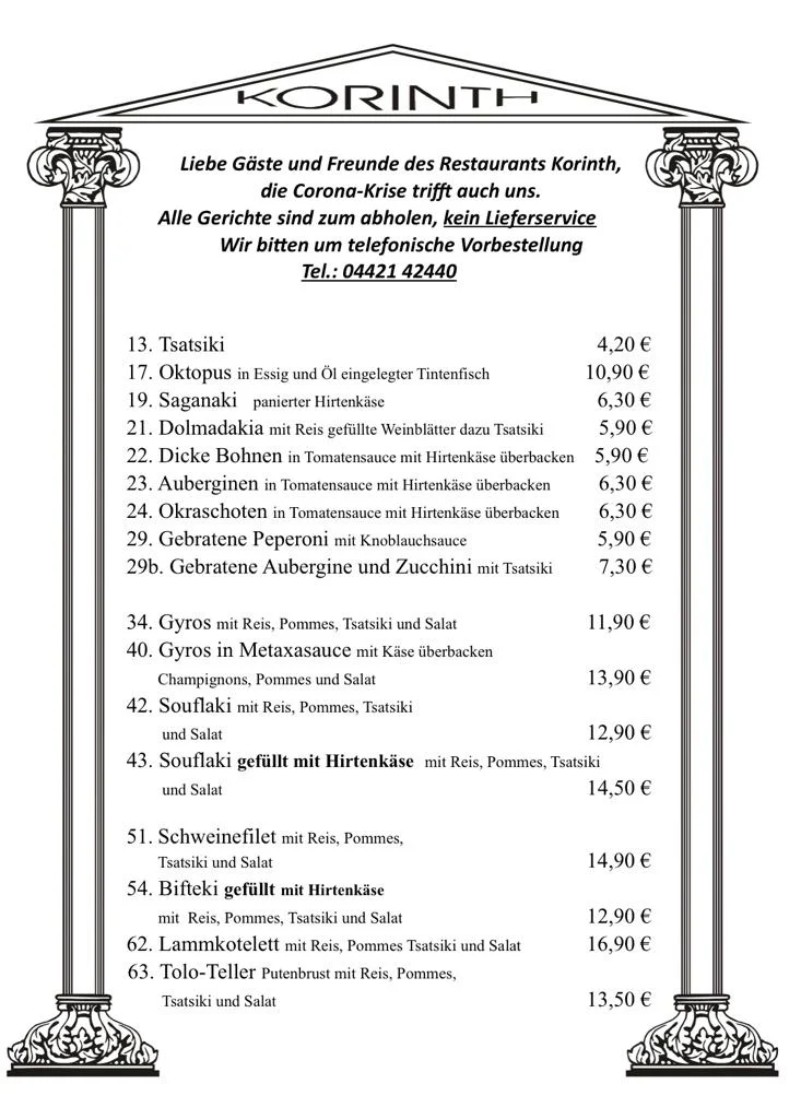 Speisekarte photo 1