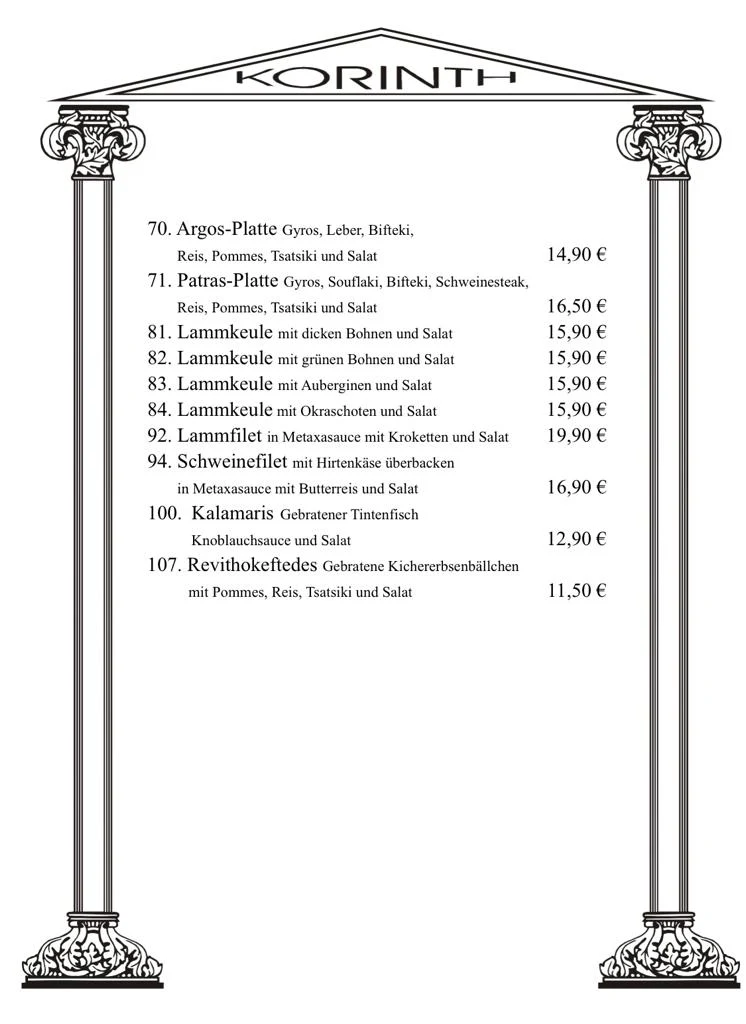 Speisekarte photo 3