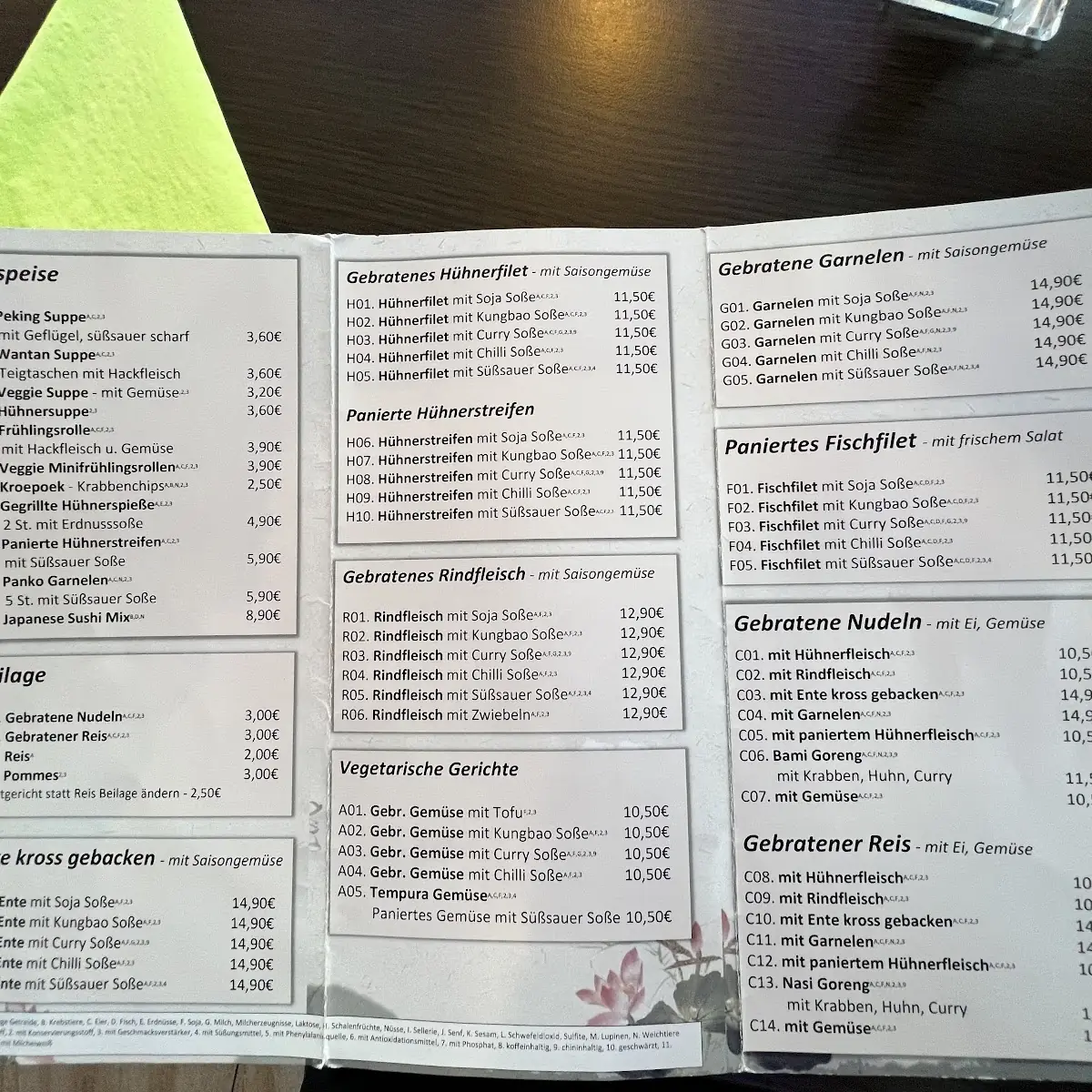 Speisekarte photo 4
