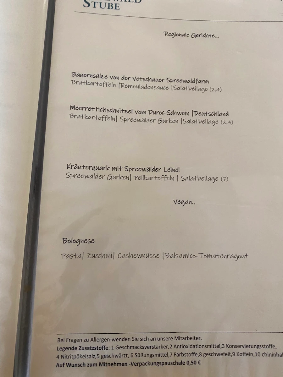 Speisekarte photo 2