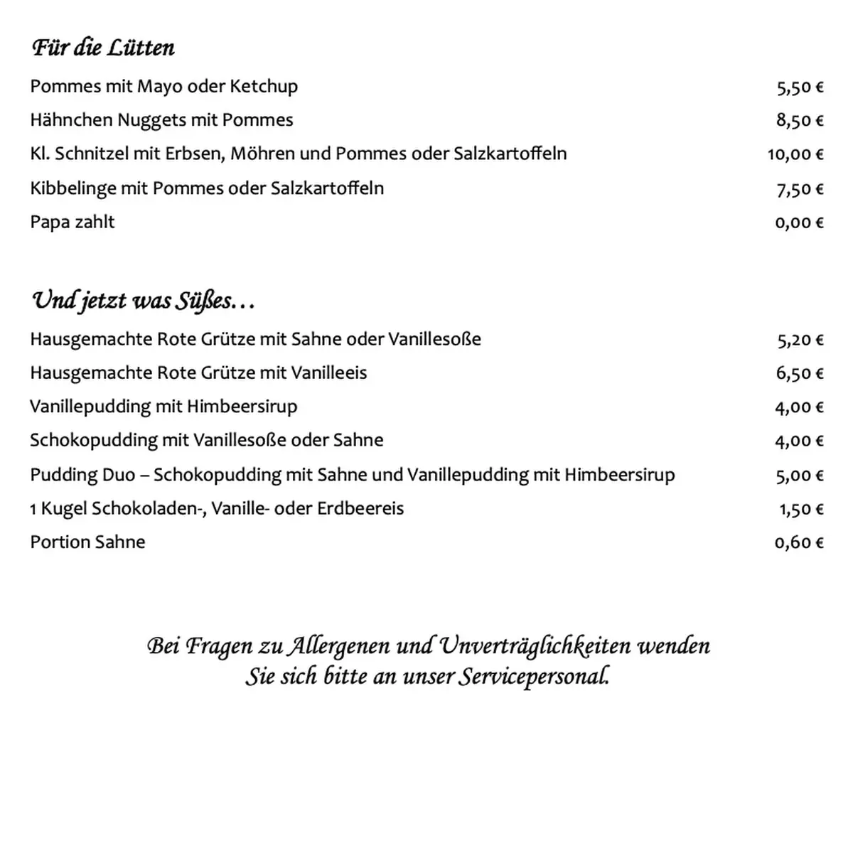 Speisekarte photo 3