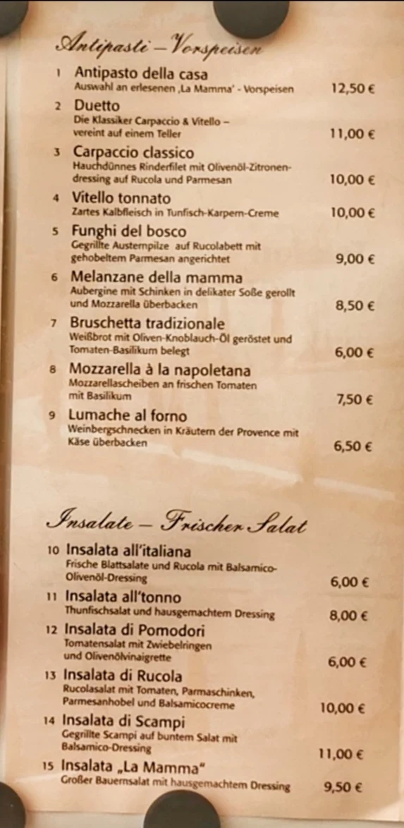 Speisekarte photo 3