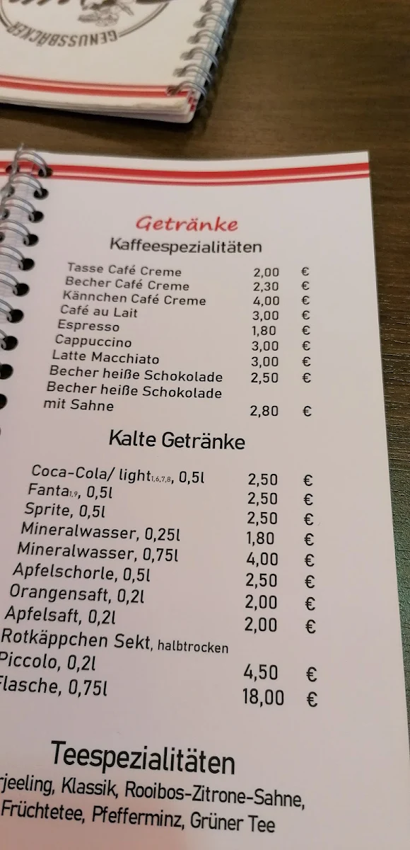 Speisekarte photo 2