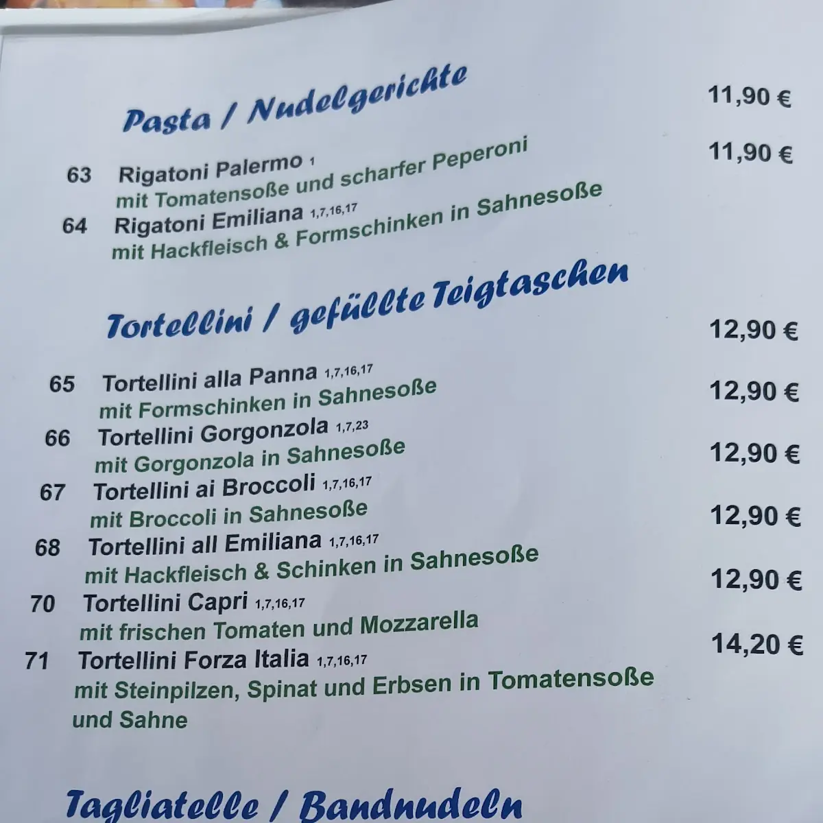 Speisekarte photo 4