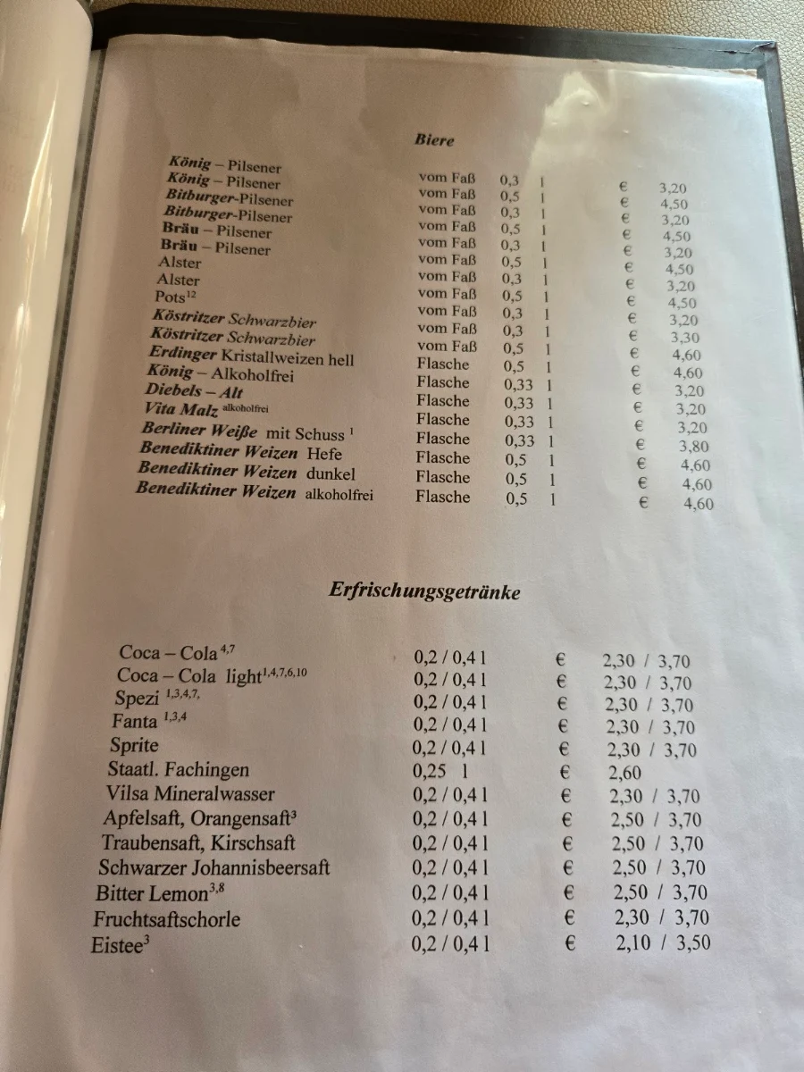 Speisekarte photo 4