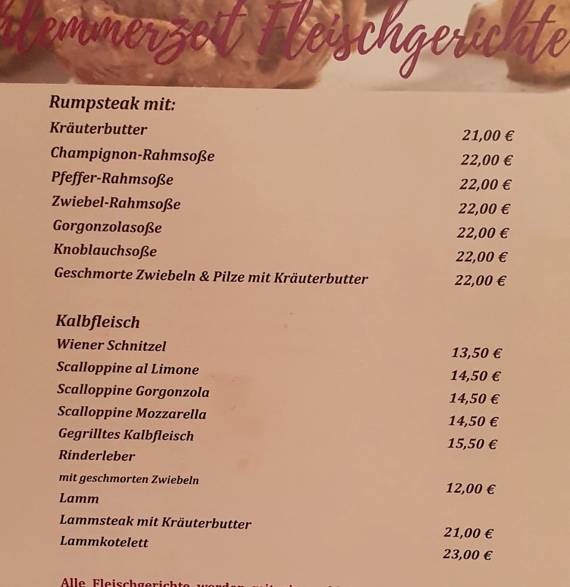 Speisekarte photo 6